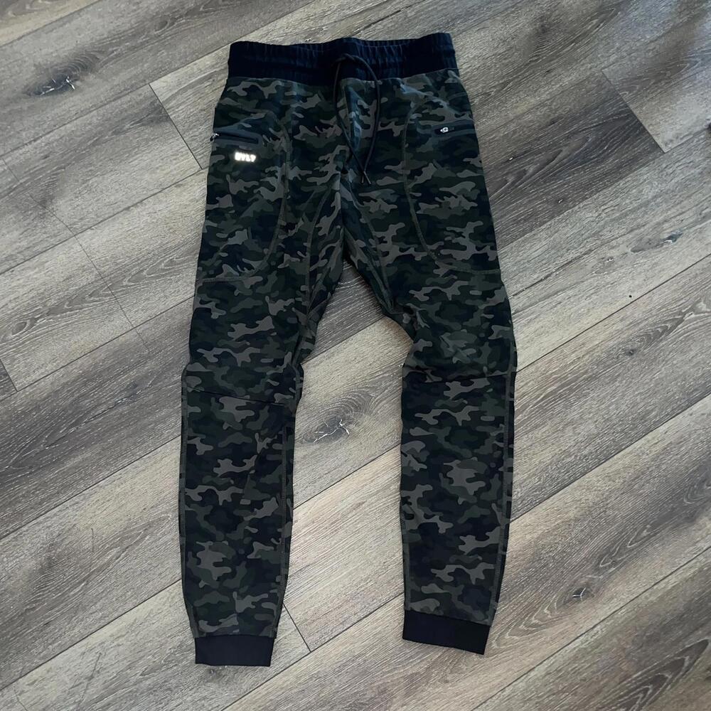 BYLT Men's Elite Jogger Pant Camouflage Green Size M